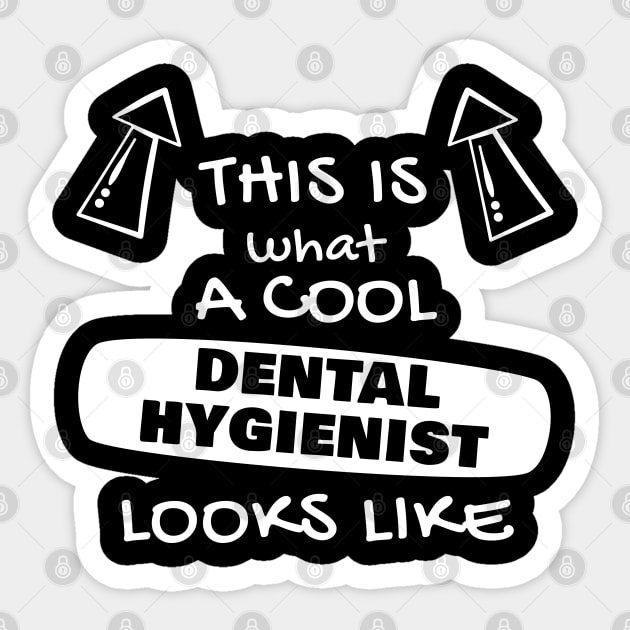 a cool dental hygienist Sticker by LeonAd